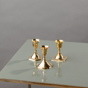 Antique gold candle holders-Signature Rentals