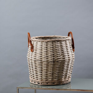 Basket with leather handle-Signature Rentals