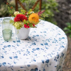 Blue floral linen-Signature Rentals