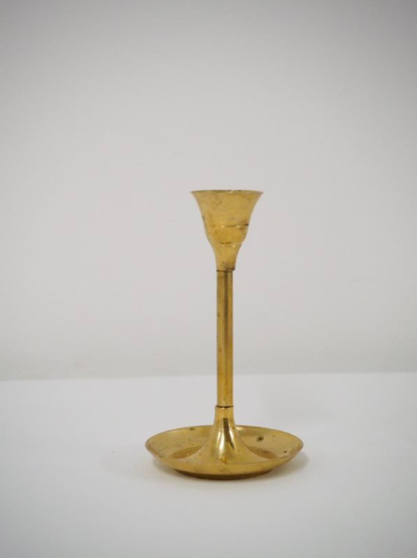 Candlestick holder - gold, tall