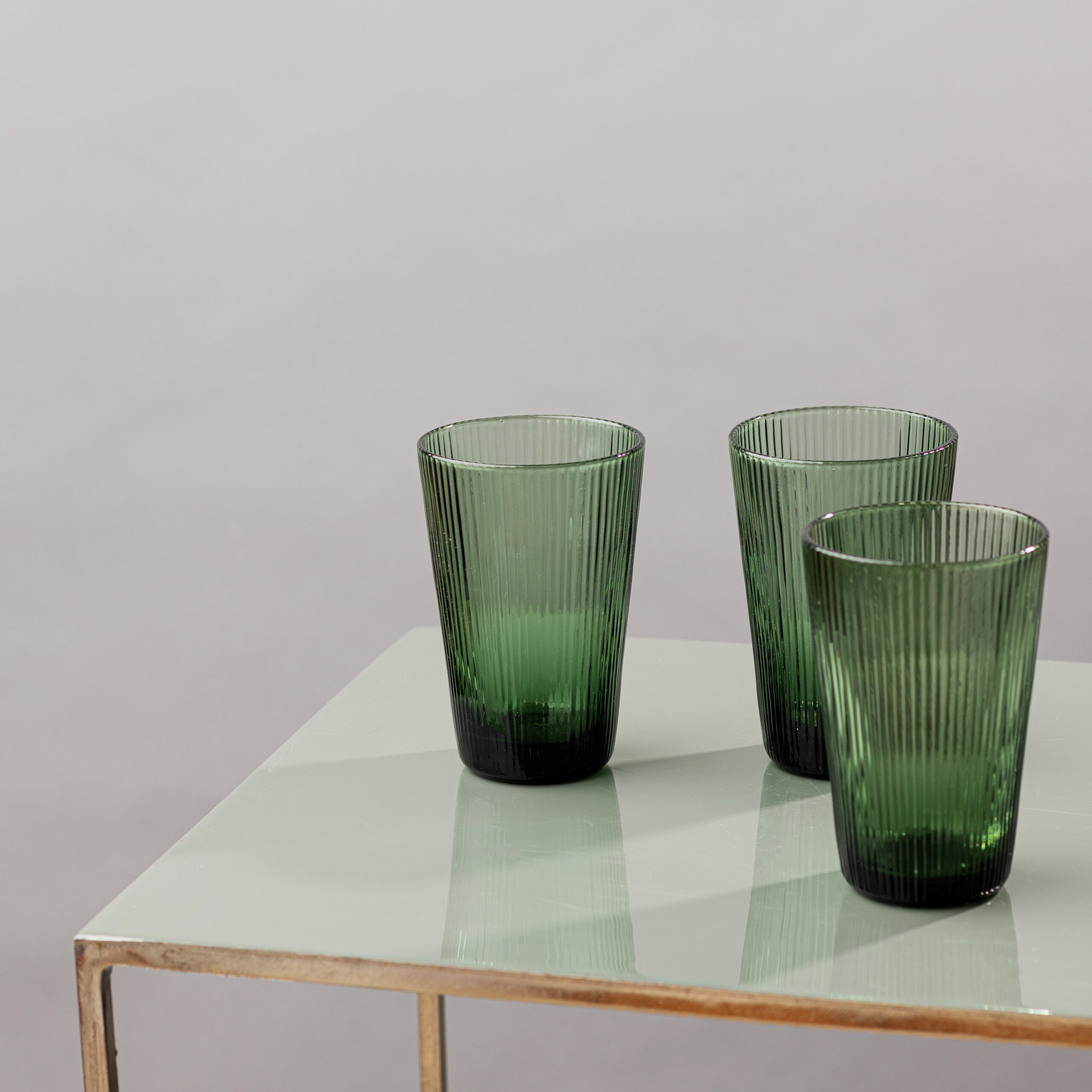 Glassware green water -Signature Rentals