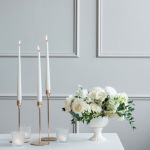 Modern gold candle holders-Signature Rentals