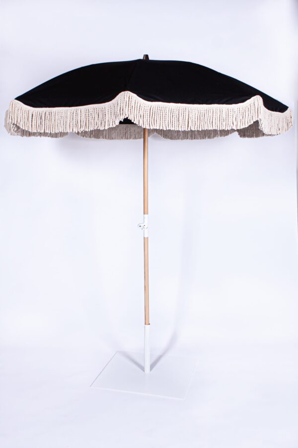 Fringed parasol-Black-Signature Rentals