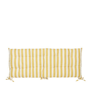 Striped bench cushion-Signature Rentals