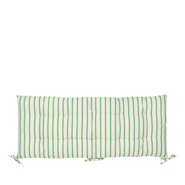 Striped bench cushion-Signature Rentals